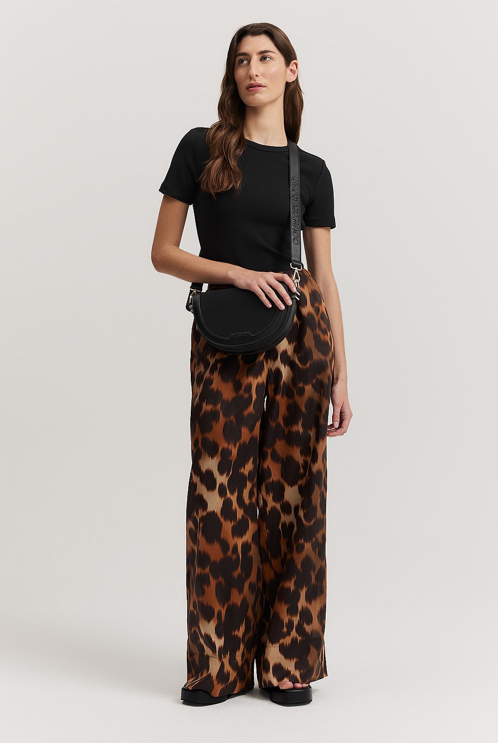 Print Wide Leg Pant