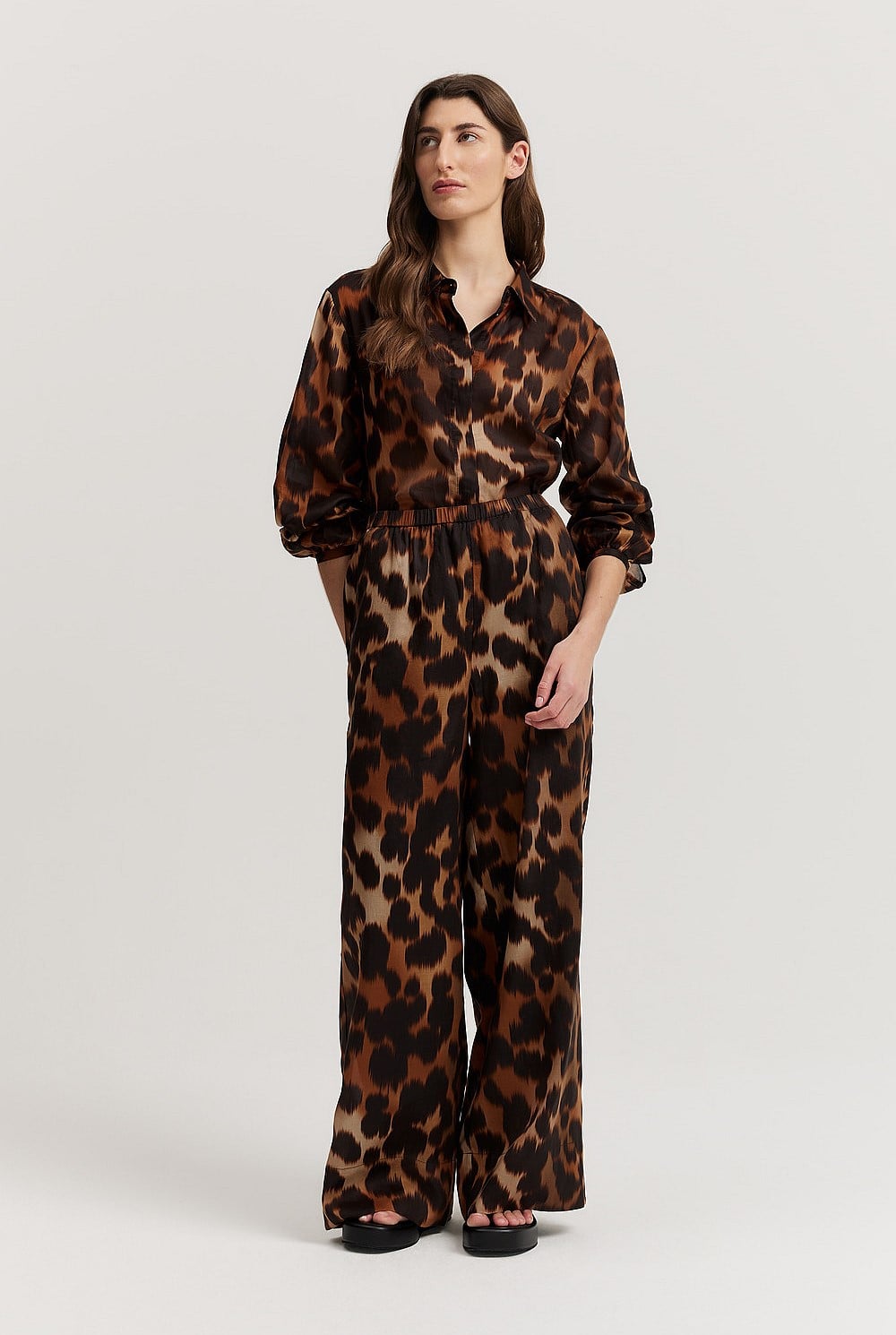 Print Button-Through Shirt