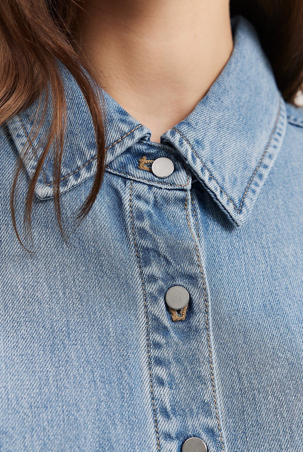 Short Sleeve Denim Shirt