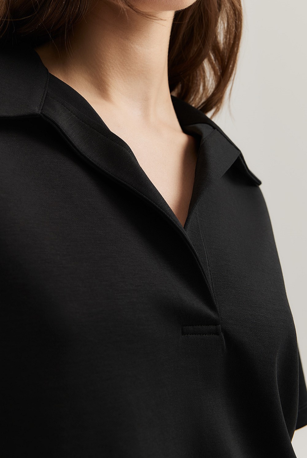 Cropped Polo T-Shirt