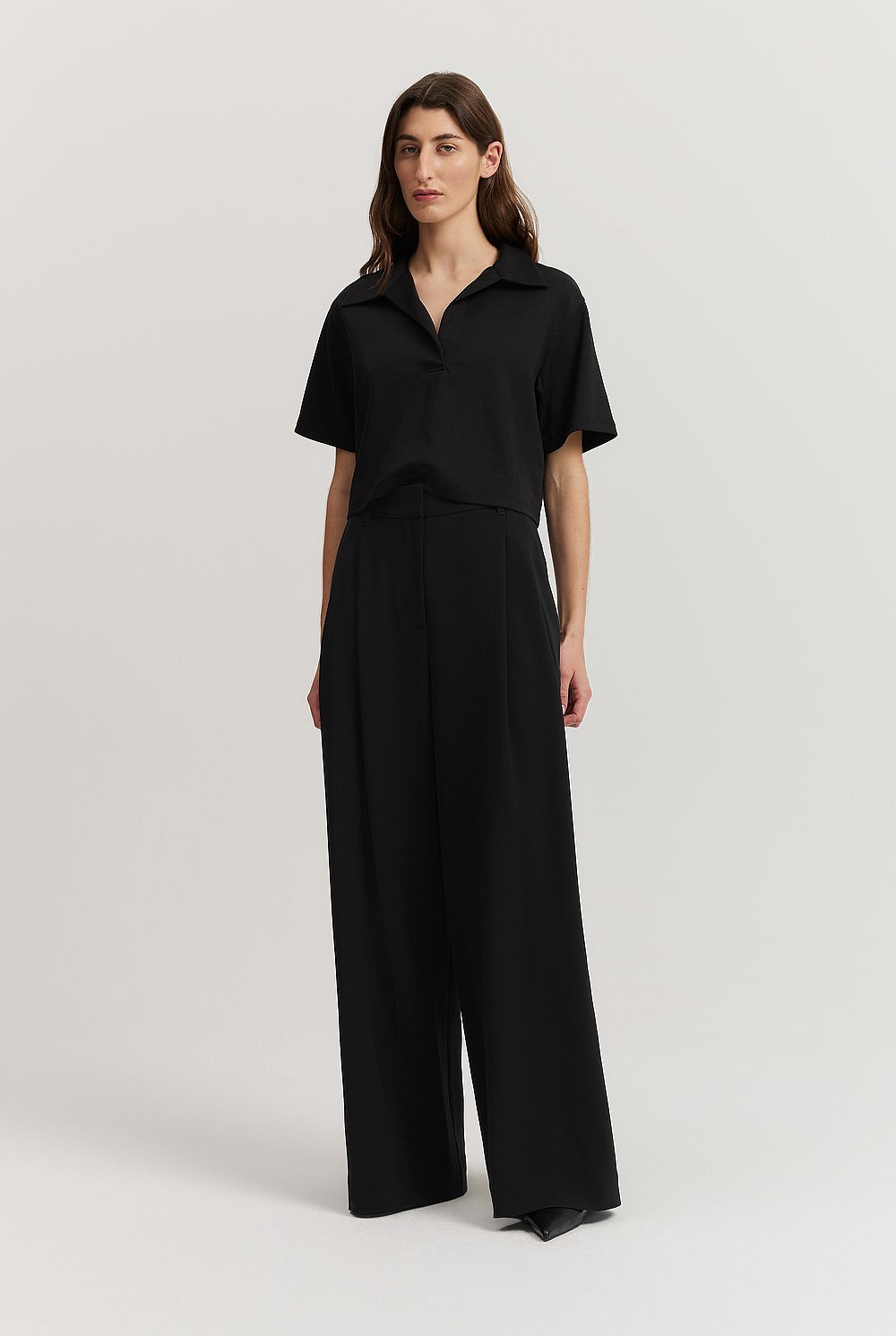 Cropped Polo T-Shirt