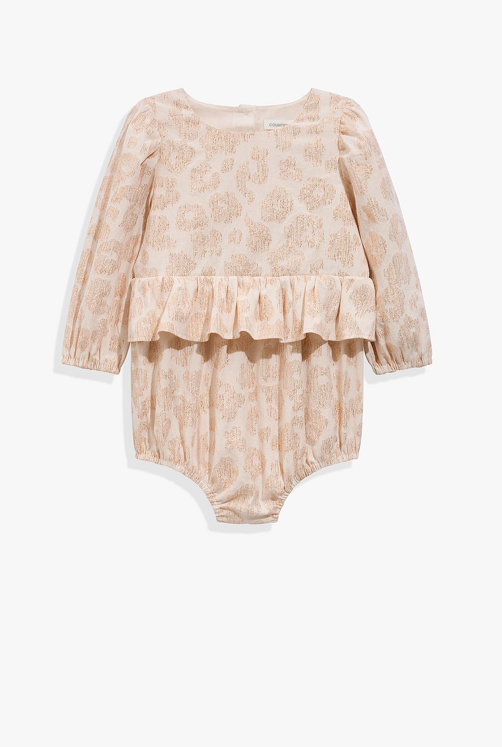Metallic Long Sleeve Romper
