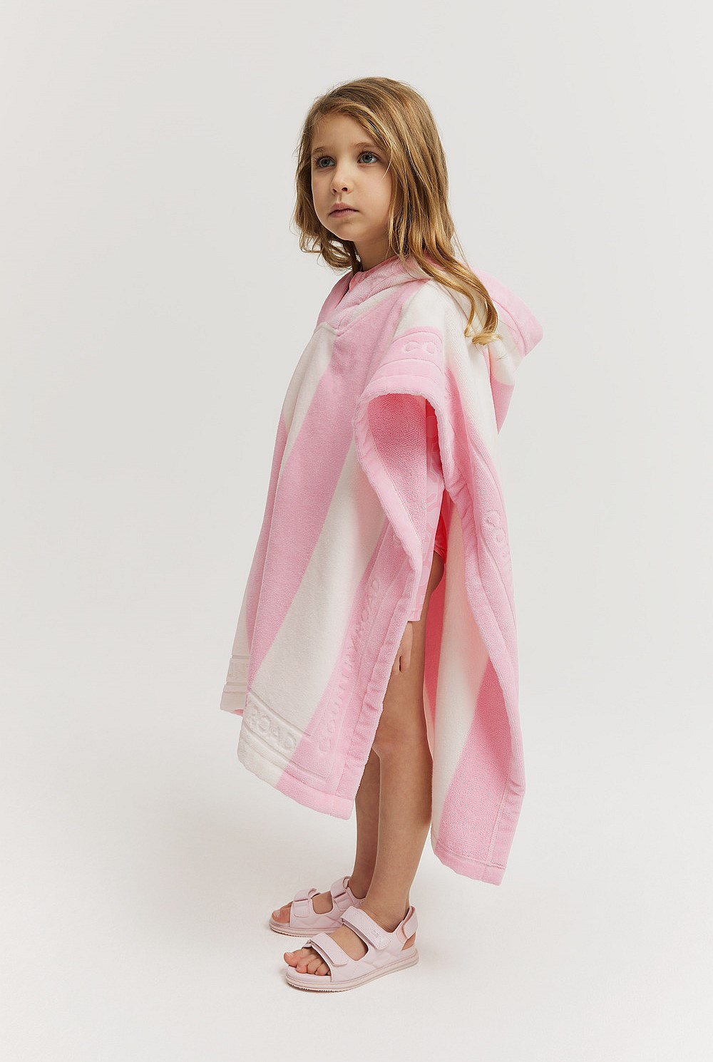 Australian Cotton Logo Stripe Poncho
