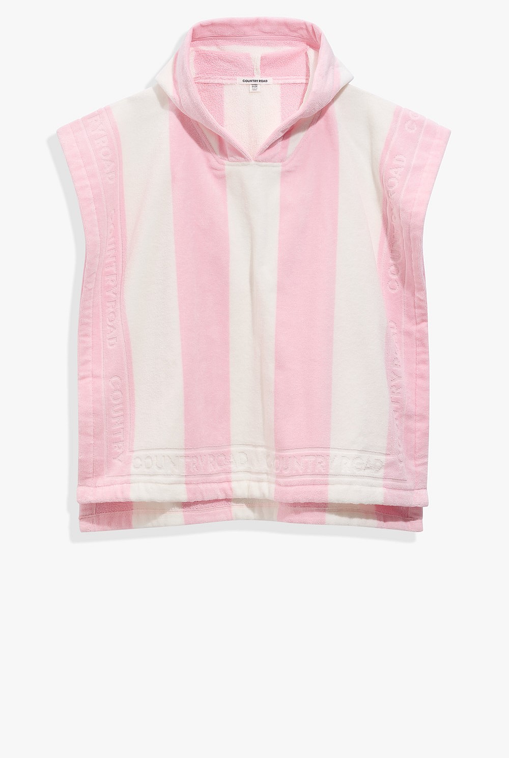 Australian Cotton Logo Stripe Poncho