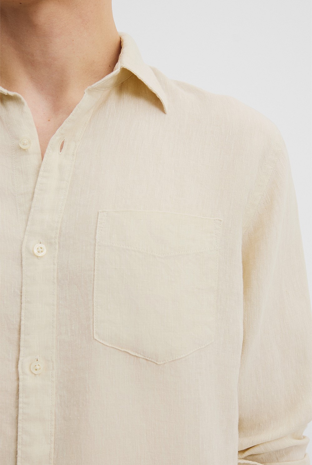 Regular Fit Organically Grown Linen Shirt