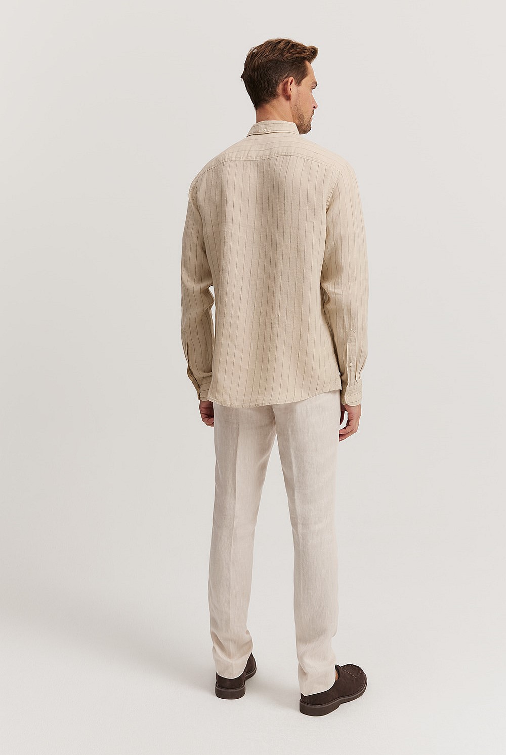 Regular Fit Organically Grown Linen Stripe Shirt