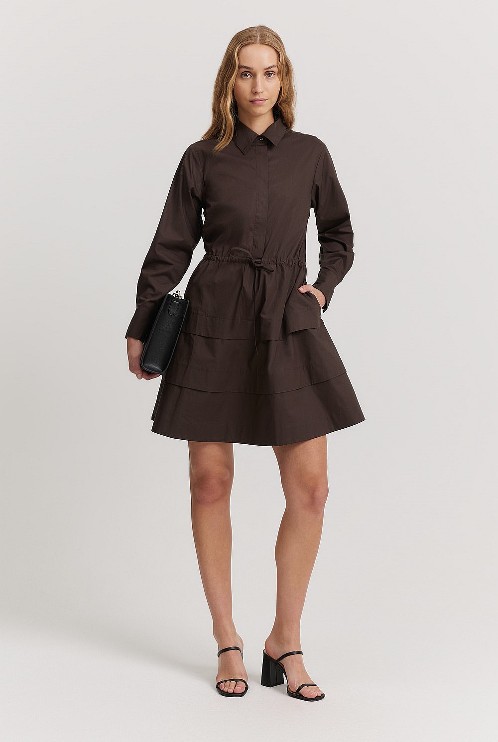 Tiered Shirt Dress