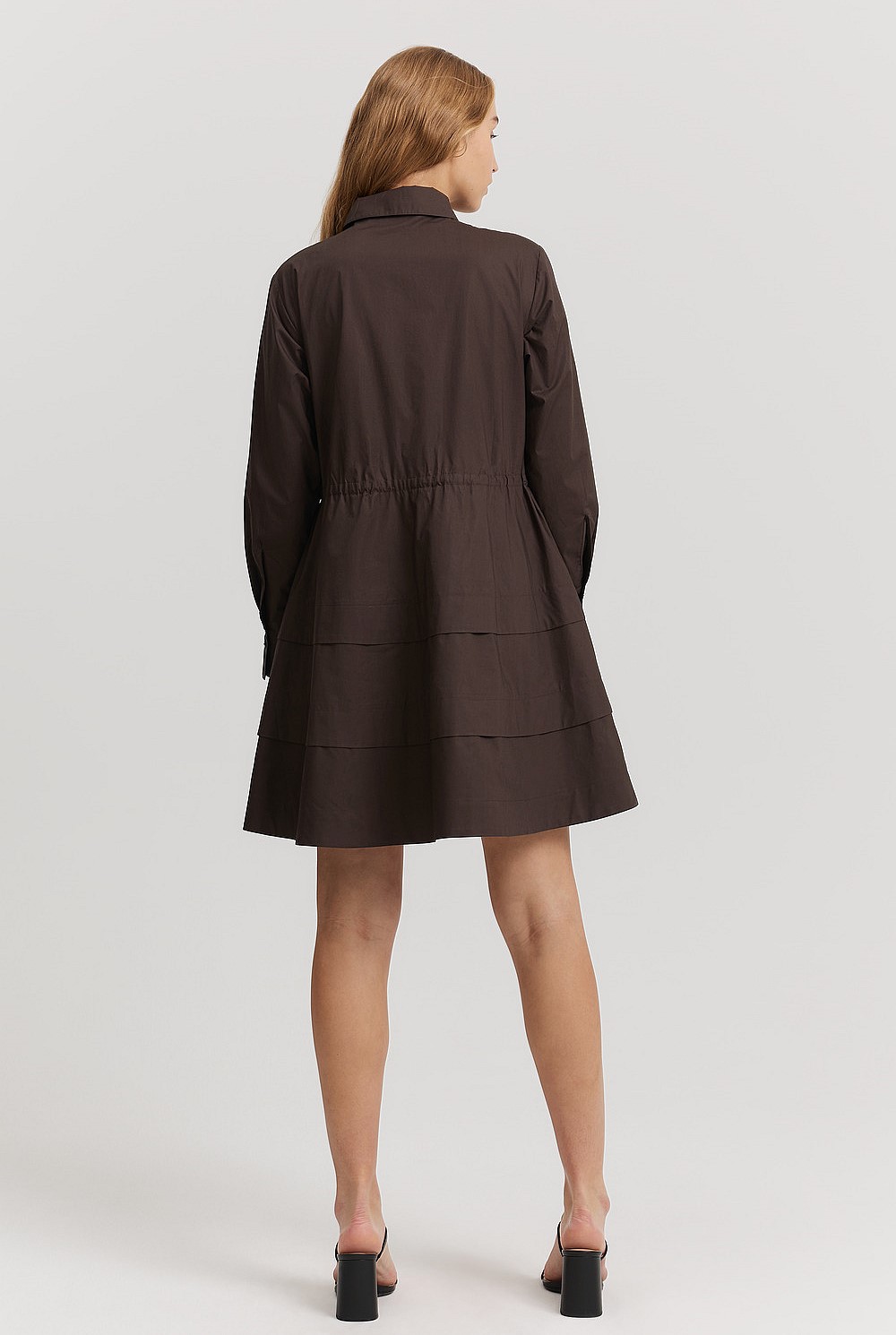 Tiered Shirt Dress