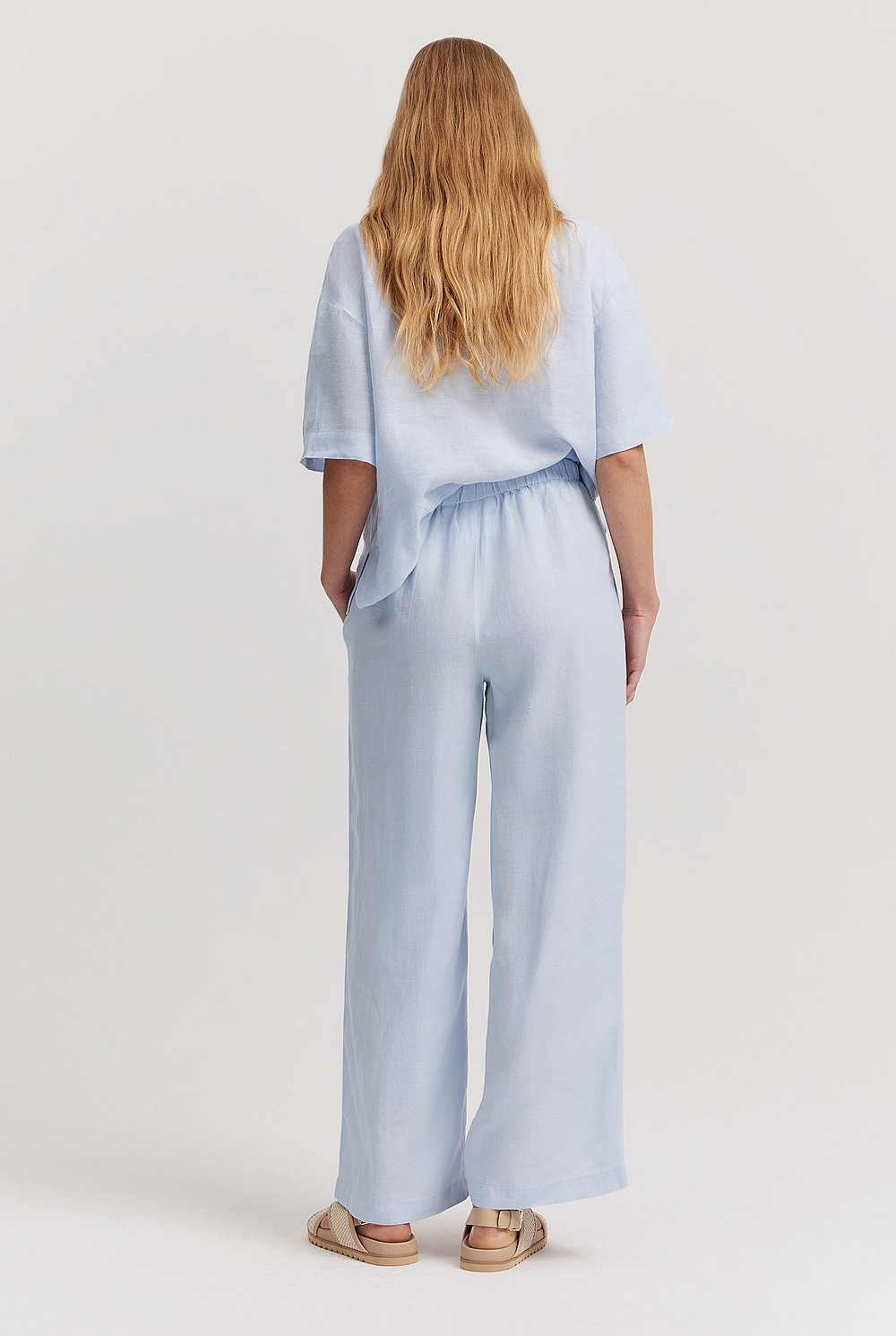 Organically Grown Linen Pull-on Pant