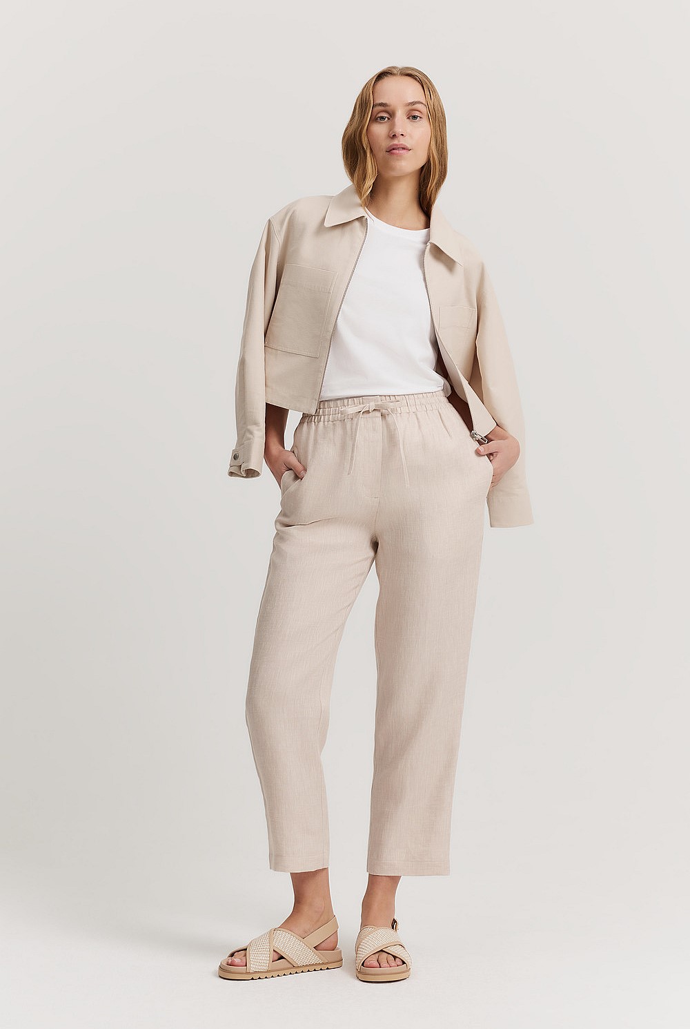 Organically Grown Linen Relaxed Pant