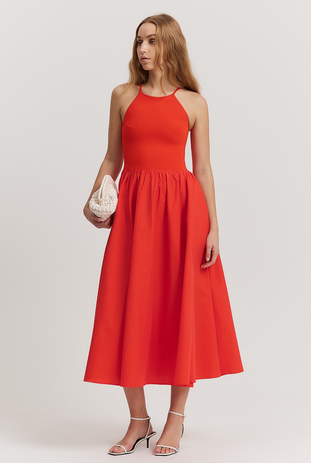 Compact Knit Halter Dress