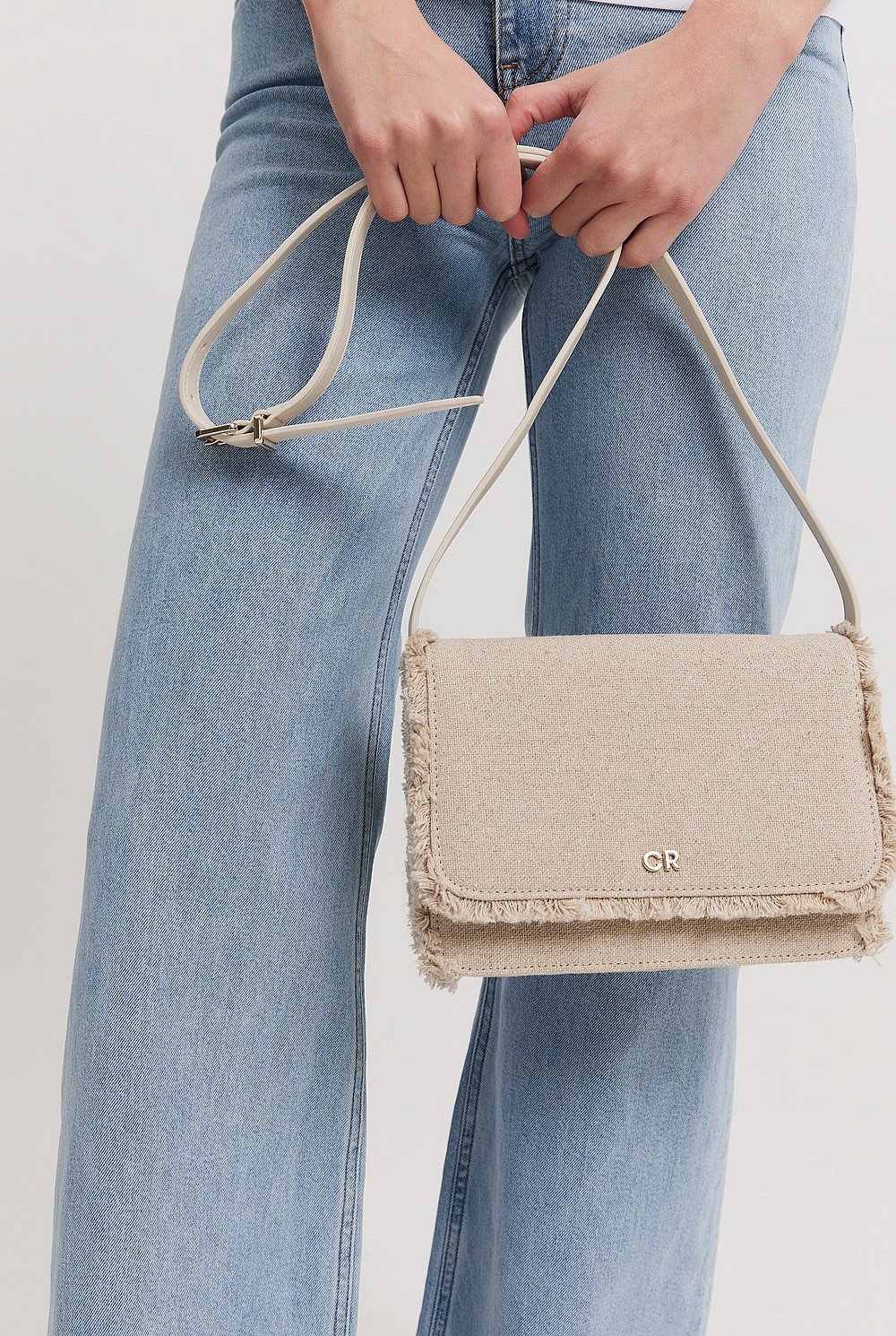 Linen Crossbody Bag