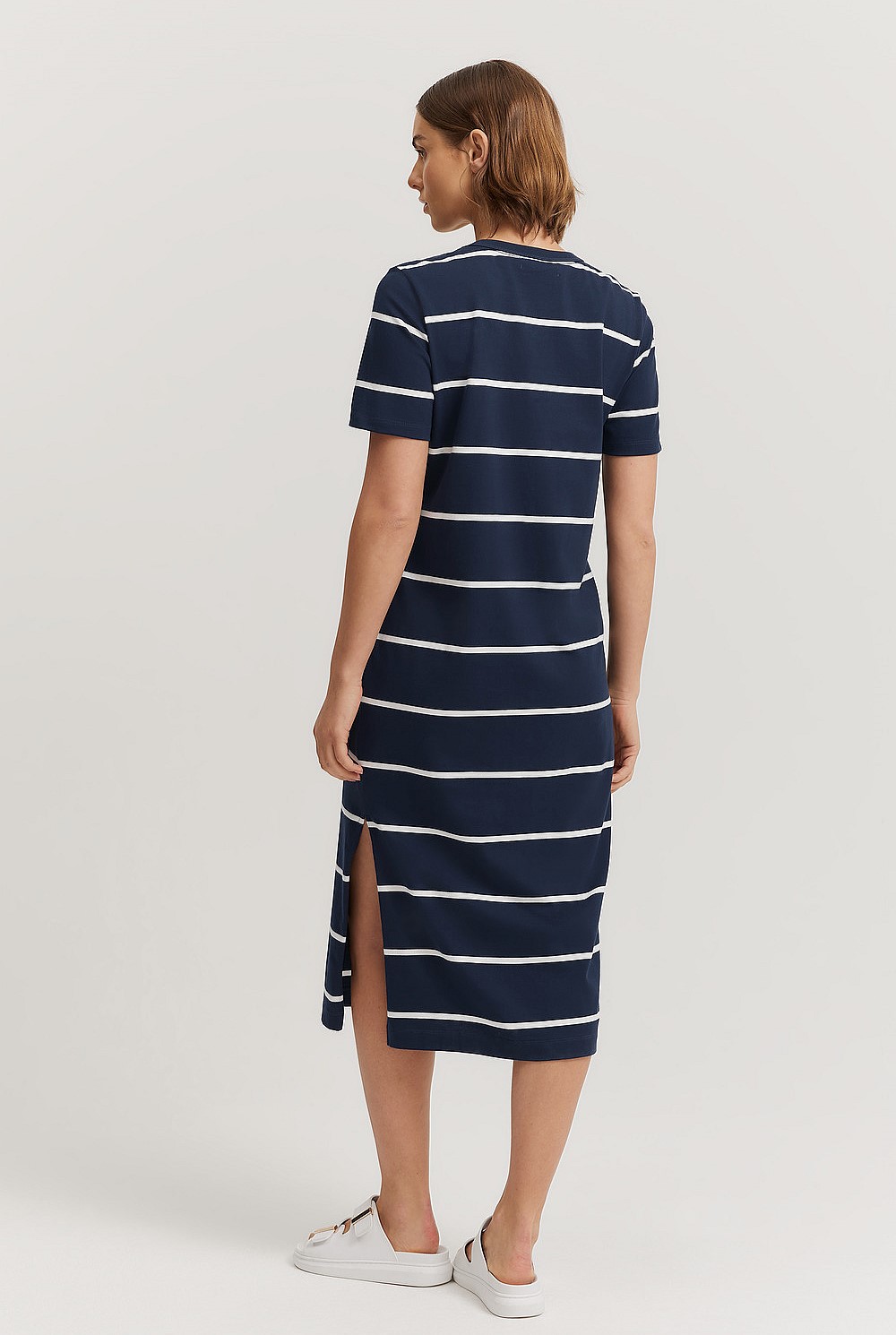 Australian Cotton Stripe T-Shirt Dress