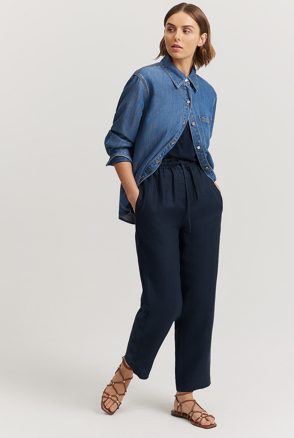 Organically Grown Linen Relaxed Pant