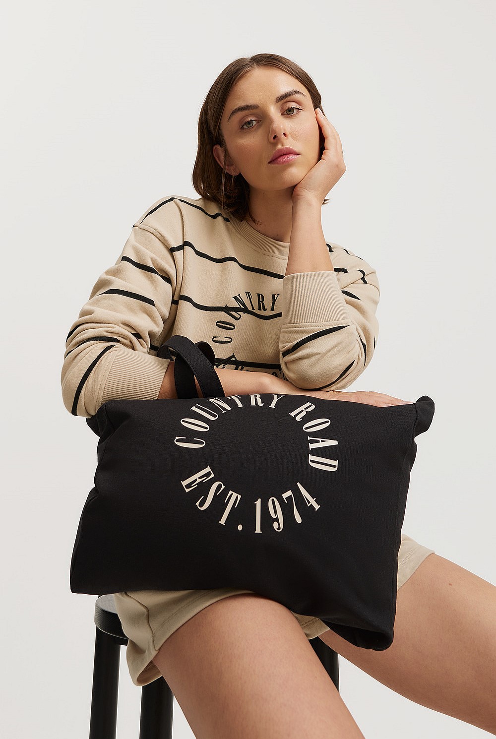 Australian Cotton Round Logo Shopper