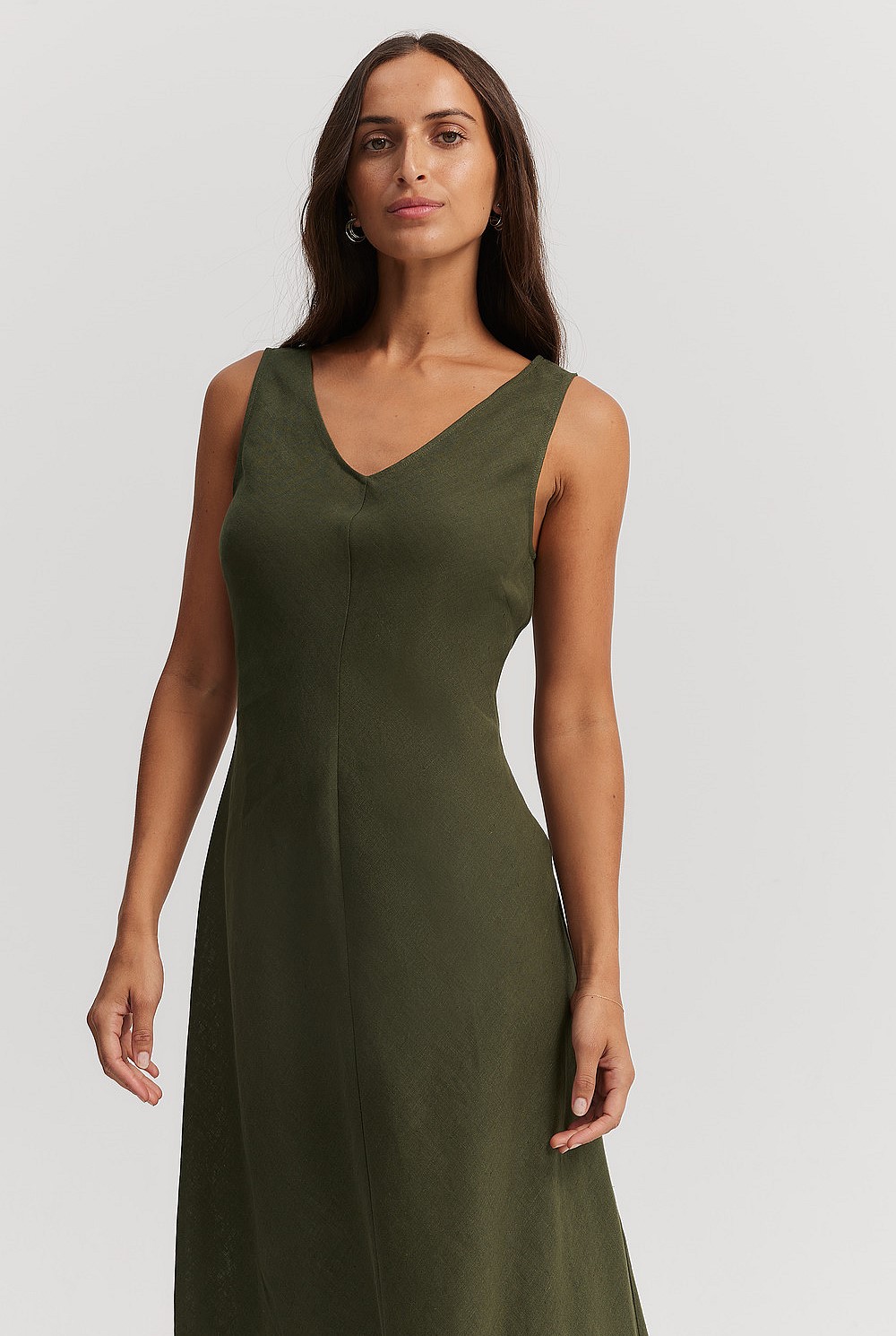 Organically Grown Linen Bias Dress