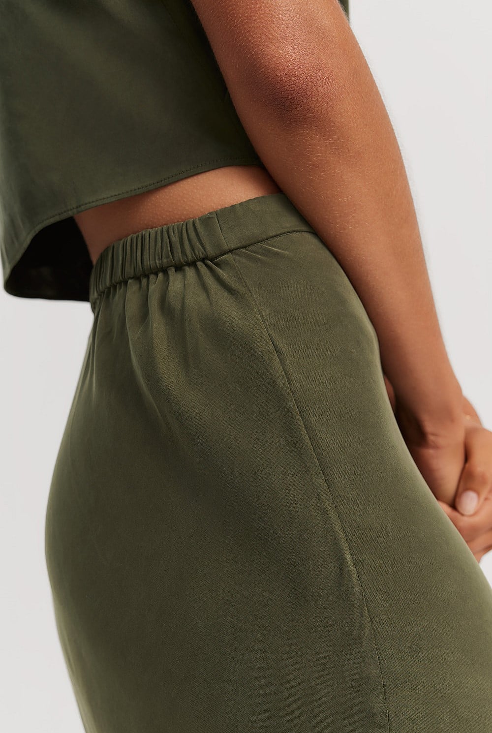 Pull-On Cupro Skirt