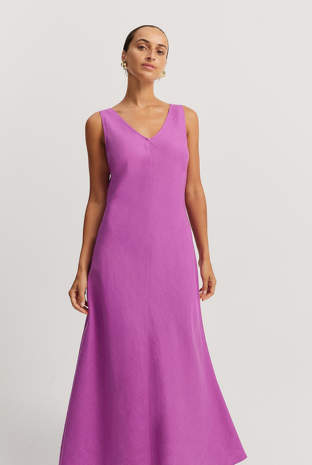 Organically Grown Linen Bias Dress