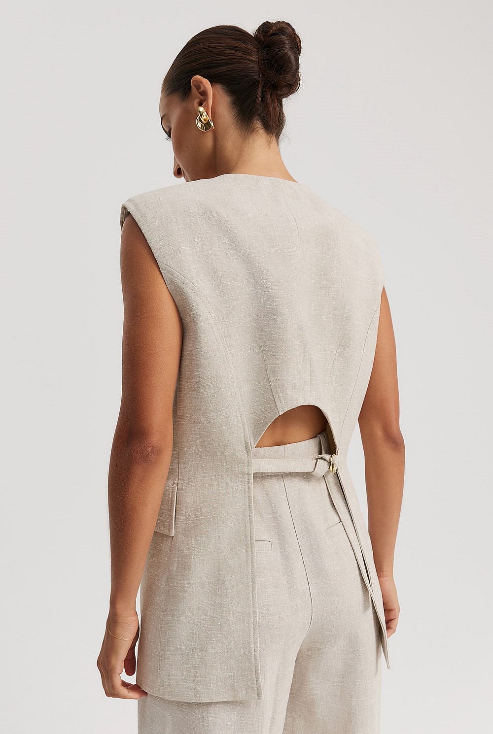 Textured Longline Vest