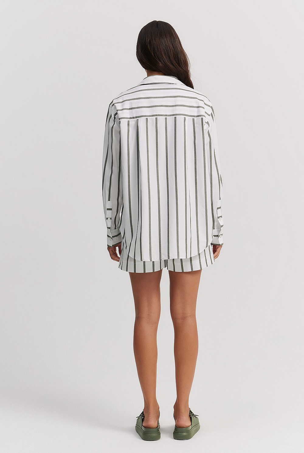 Cotton Stripe Oxford Shirt