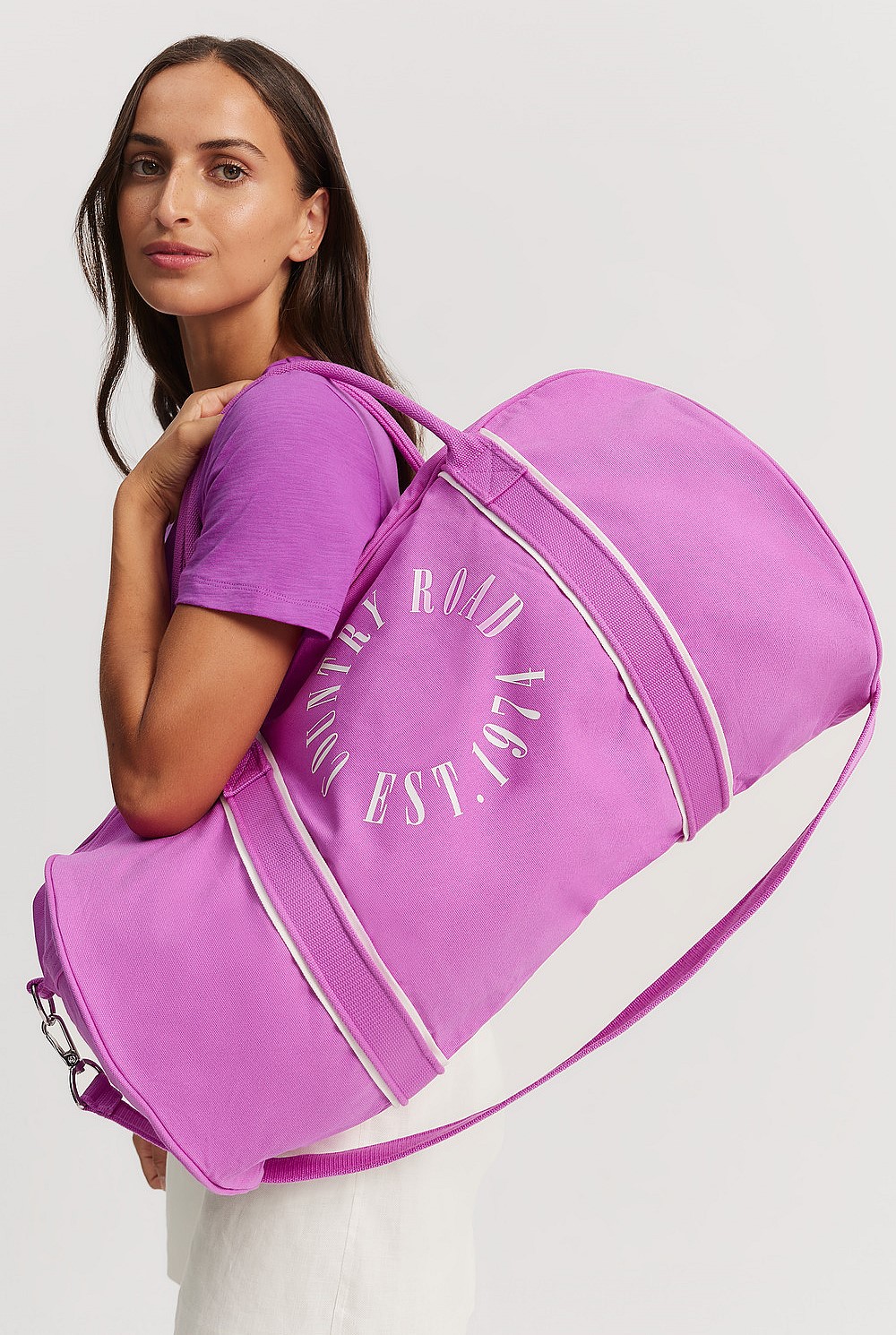 Cotton Round Logo Tote
