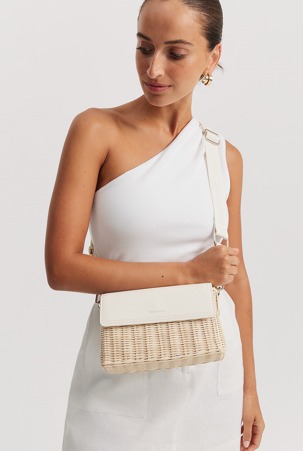 Rattan Crossbody Bag