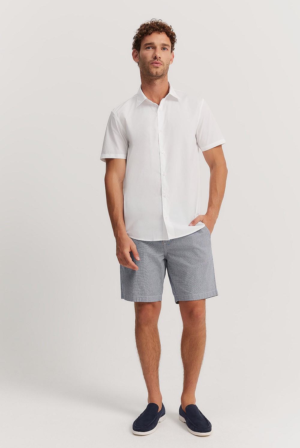 Regular Fit Poplin Short Sleeve Shirt