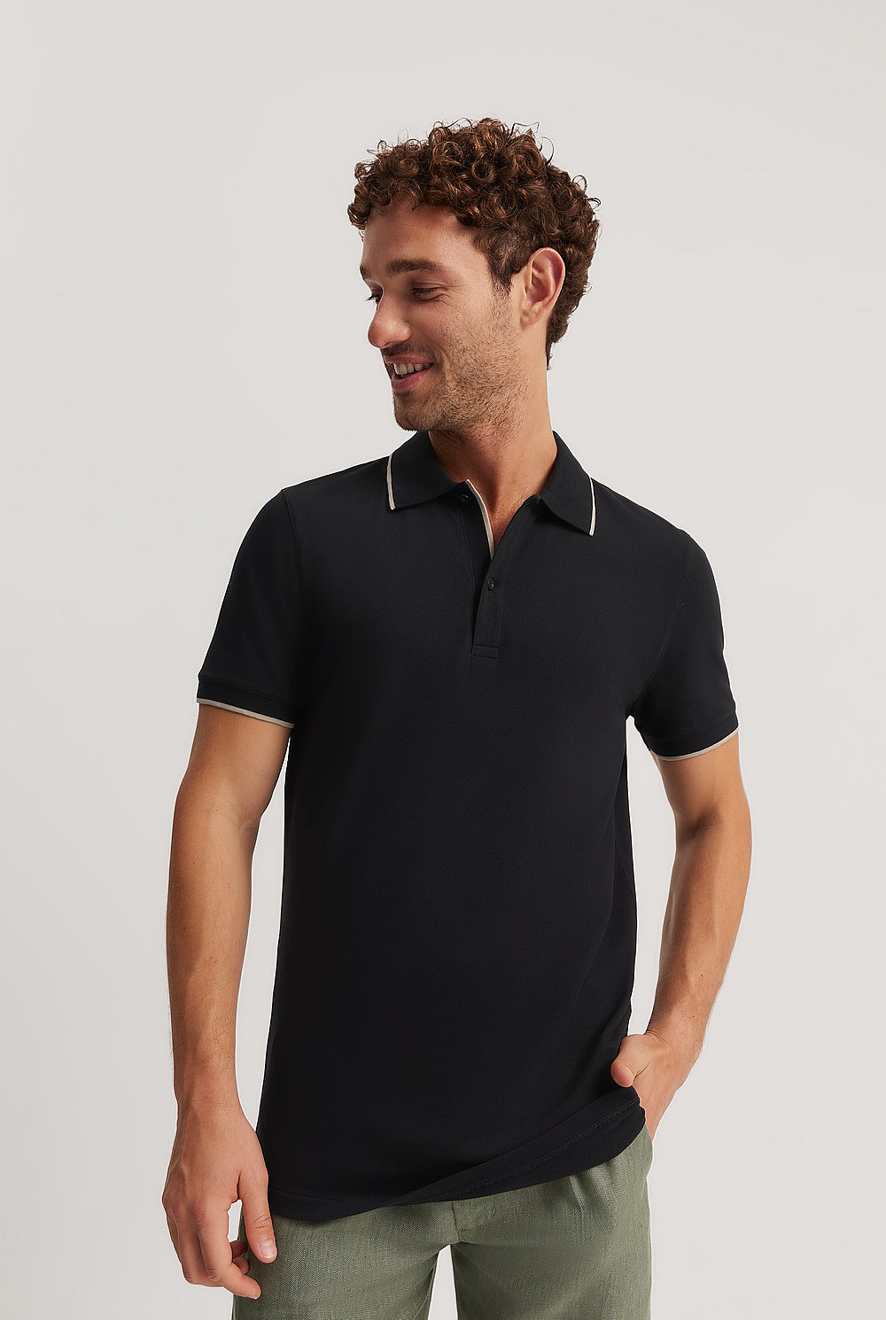 Slim Fit Stretch Pique Polo