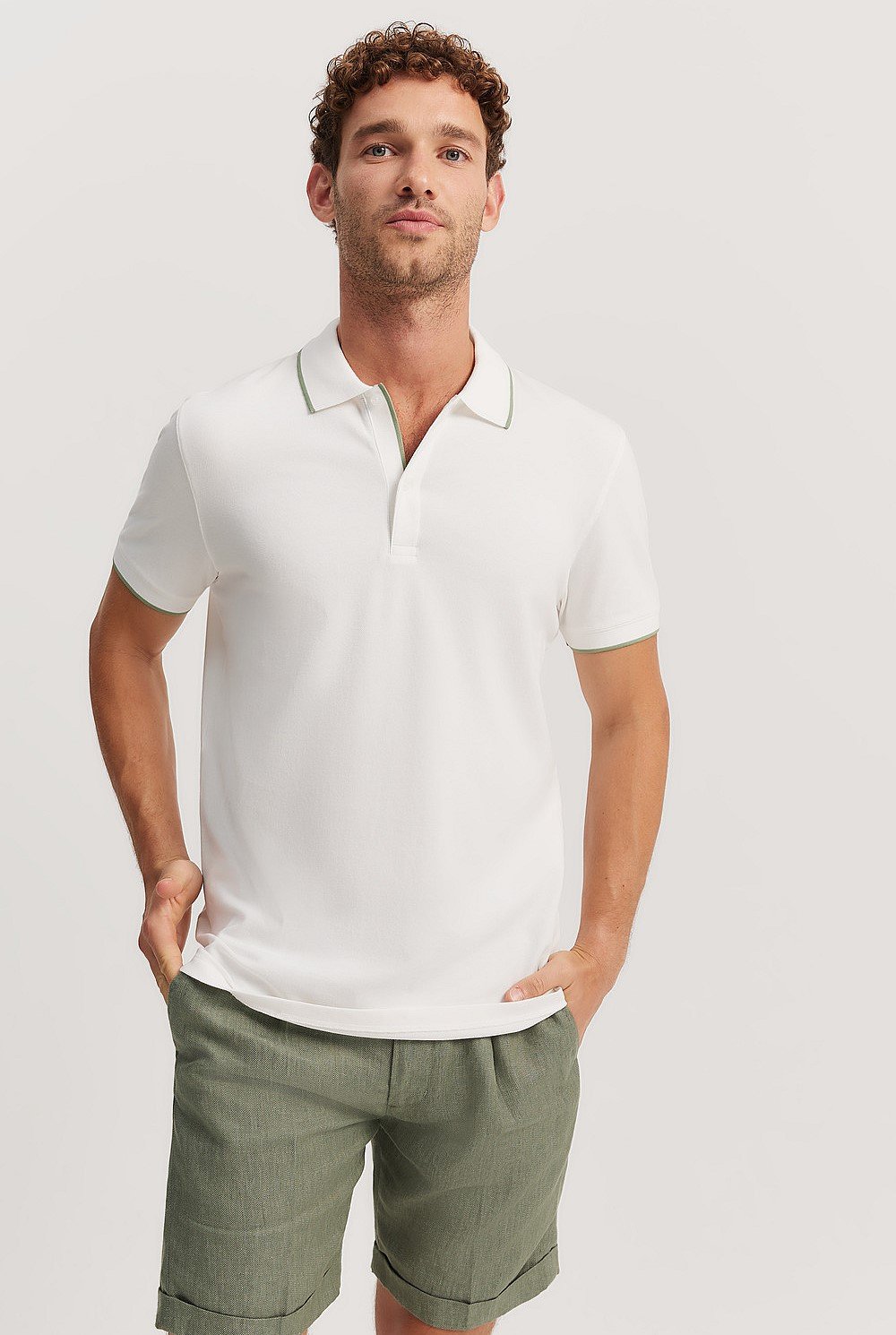 Slim Fit Stretch Pique Polo