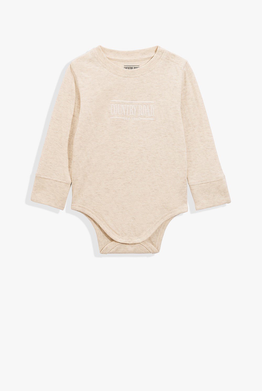 Organically Grown Cotton Heritage Long Sleeve Bodysuit