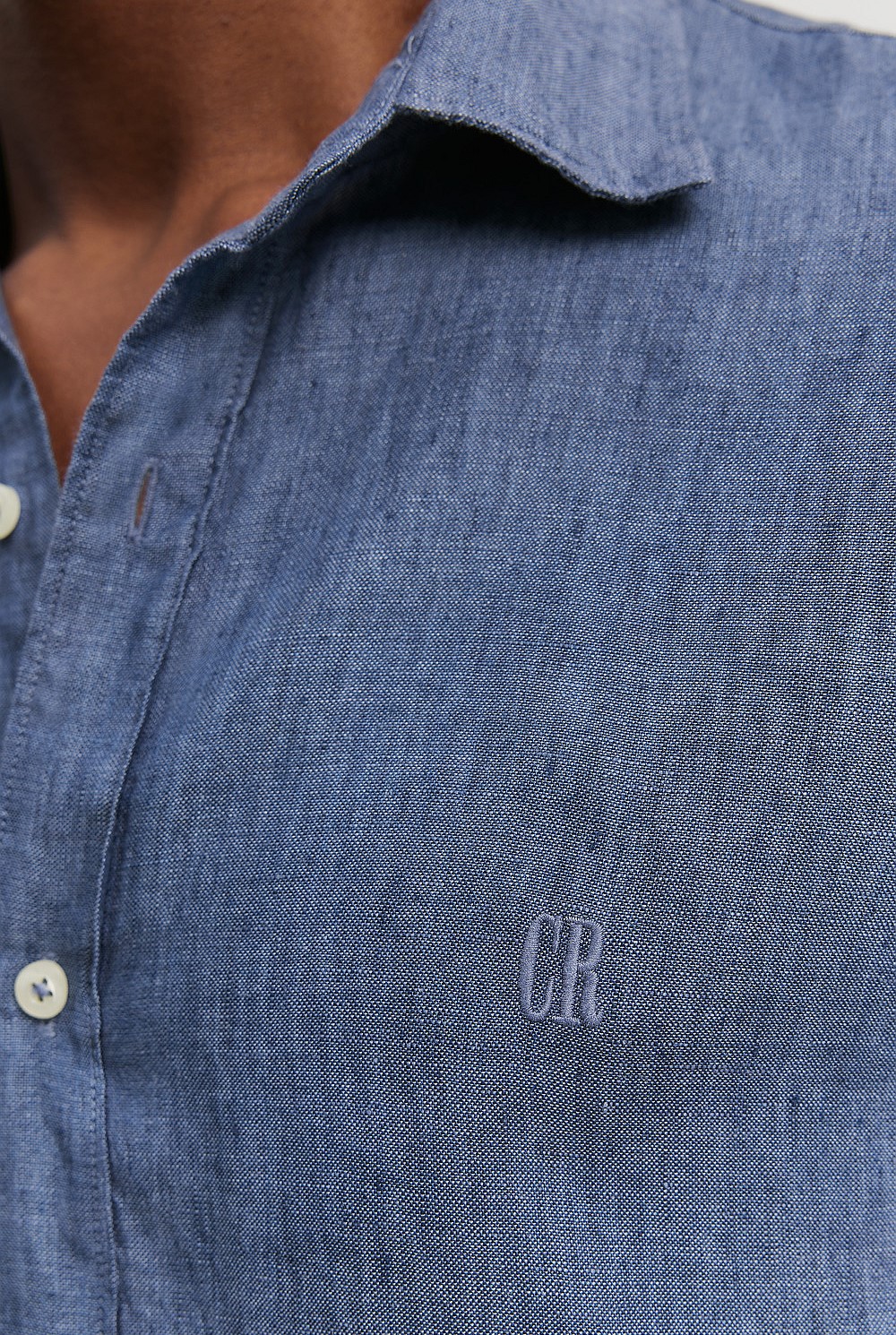 Regular Fit Organically Grown Linen Short Sleeve Shirt
