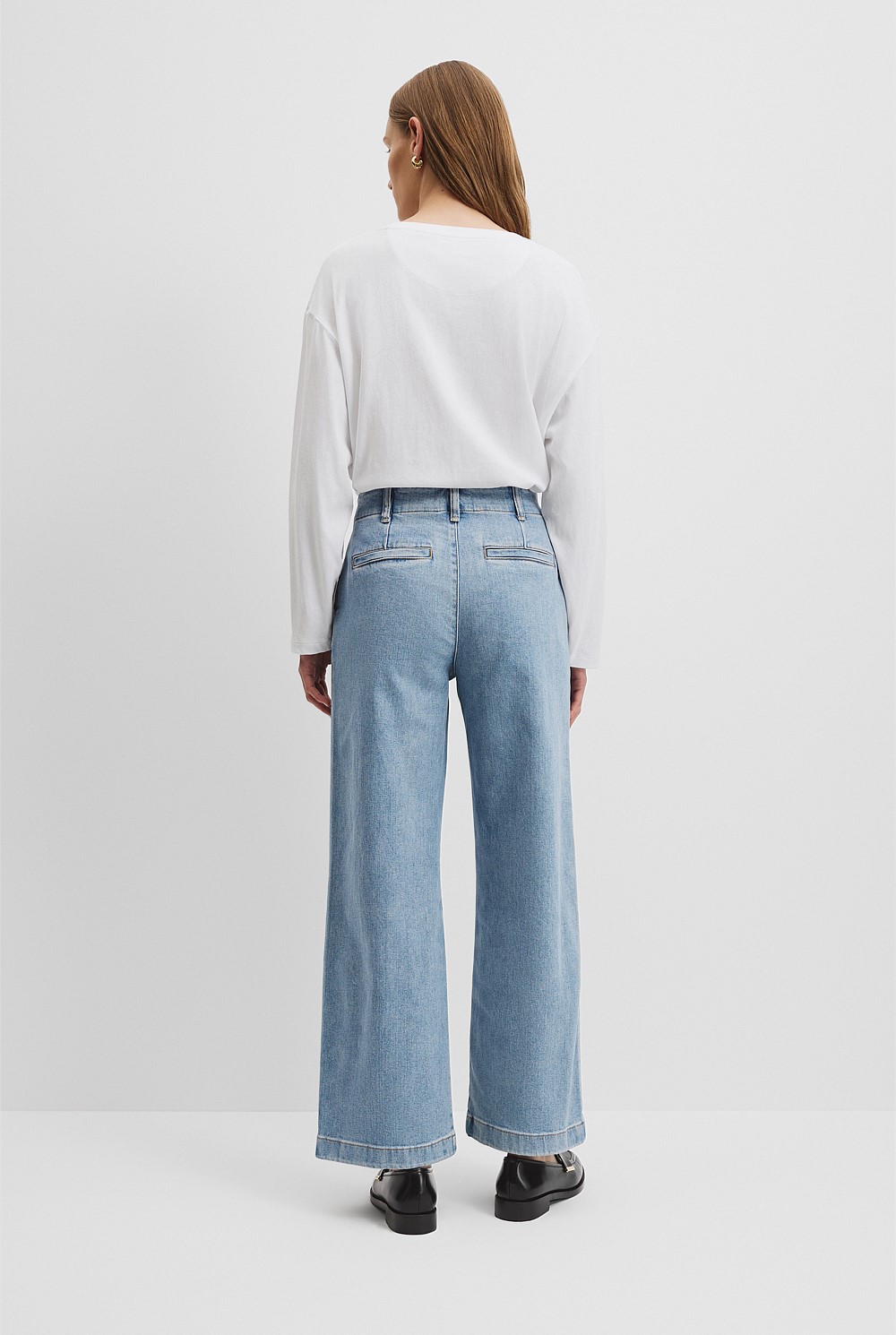 High Rise Wide Leg Jean