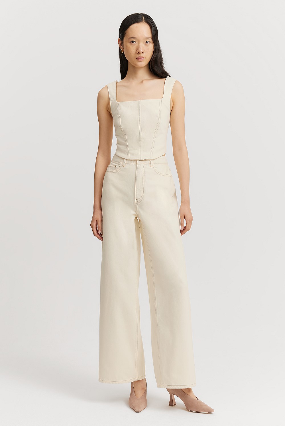 High Rise Relaxed Leg Jean