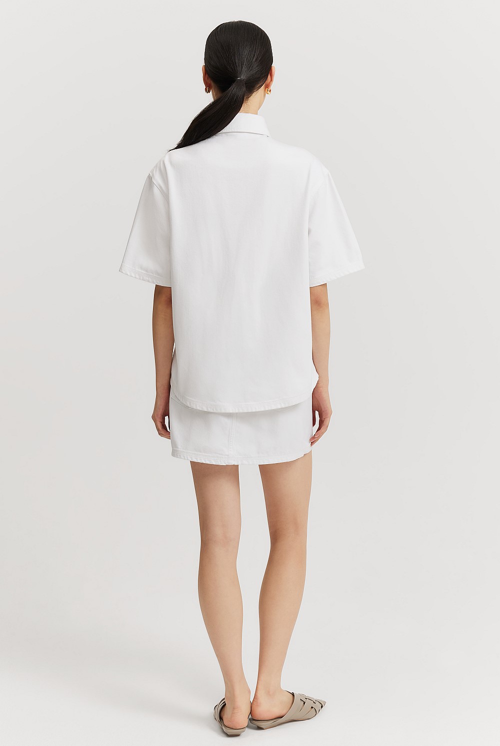 Denim Short Sleeve Shirt