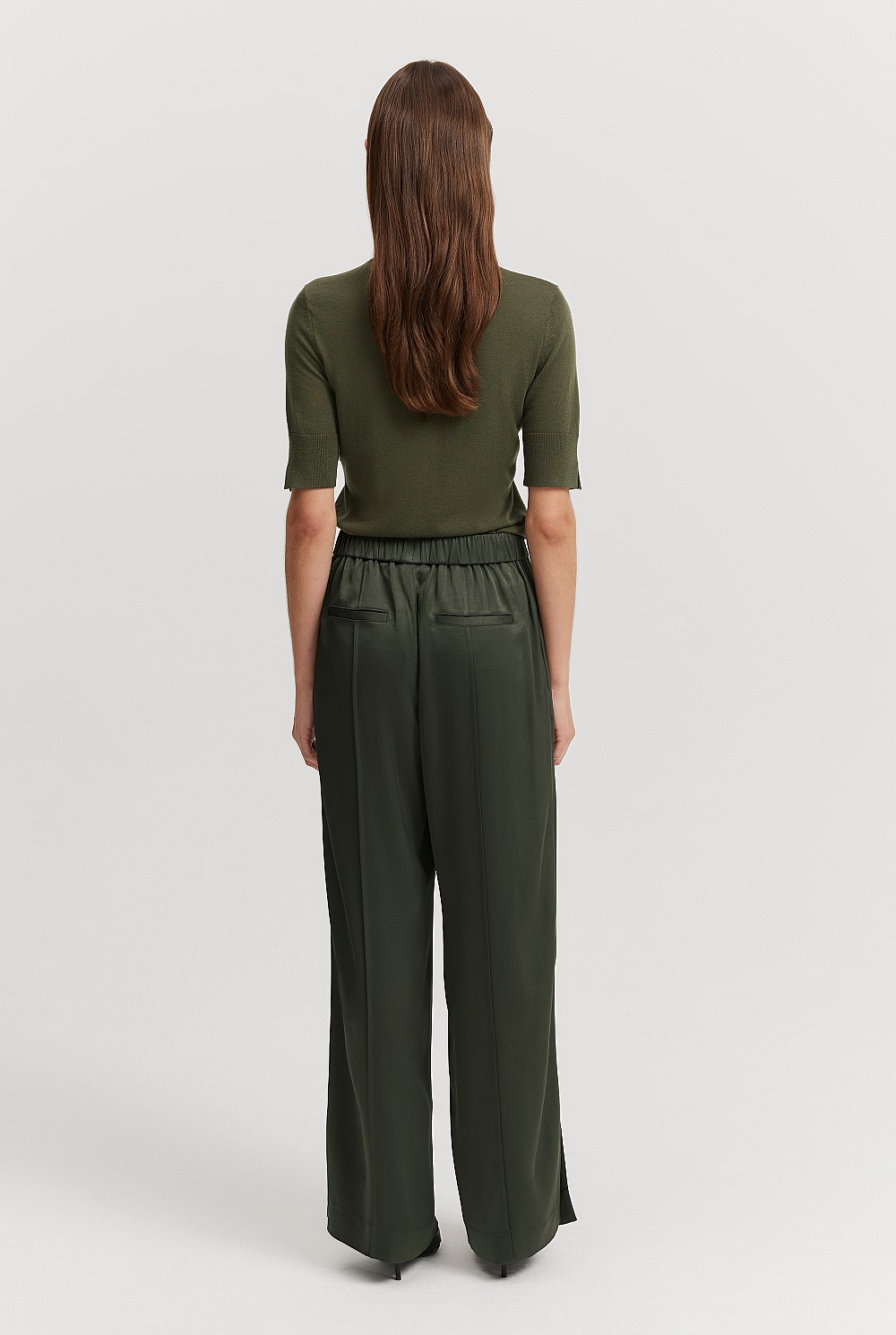 Satin Pull-On Pant