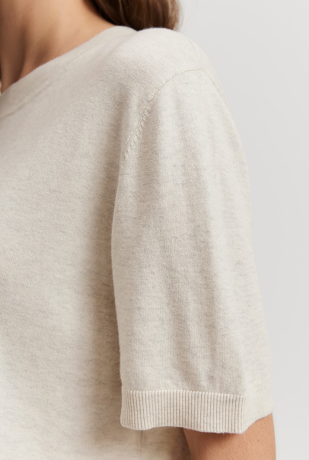 Organically Grown Cotton Cashmere T-Shirt