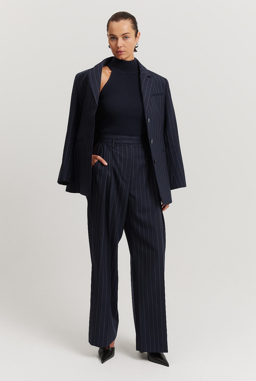 Pleat Wool Pant