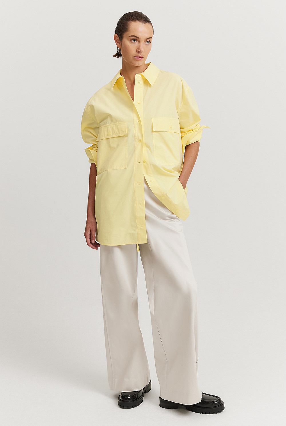 Cotton Pocket Detail Shirt