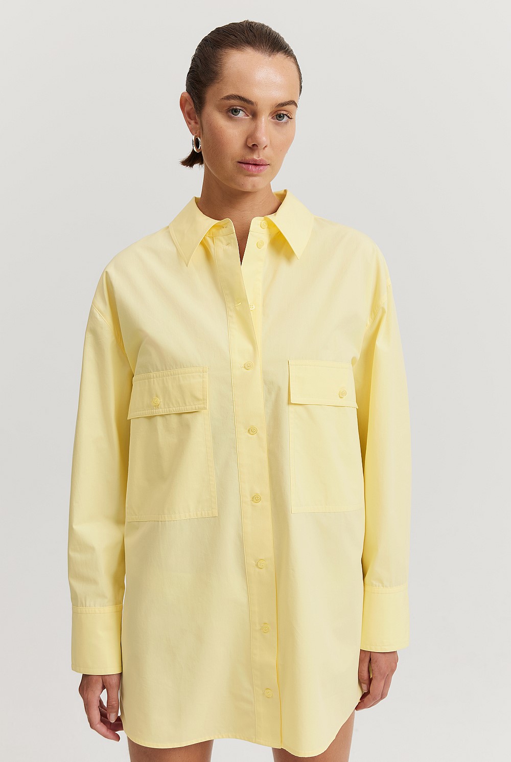 Cotton Pocket Detail Shirt