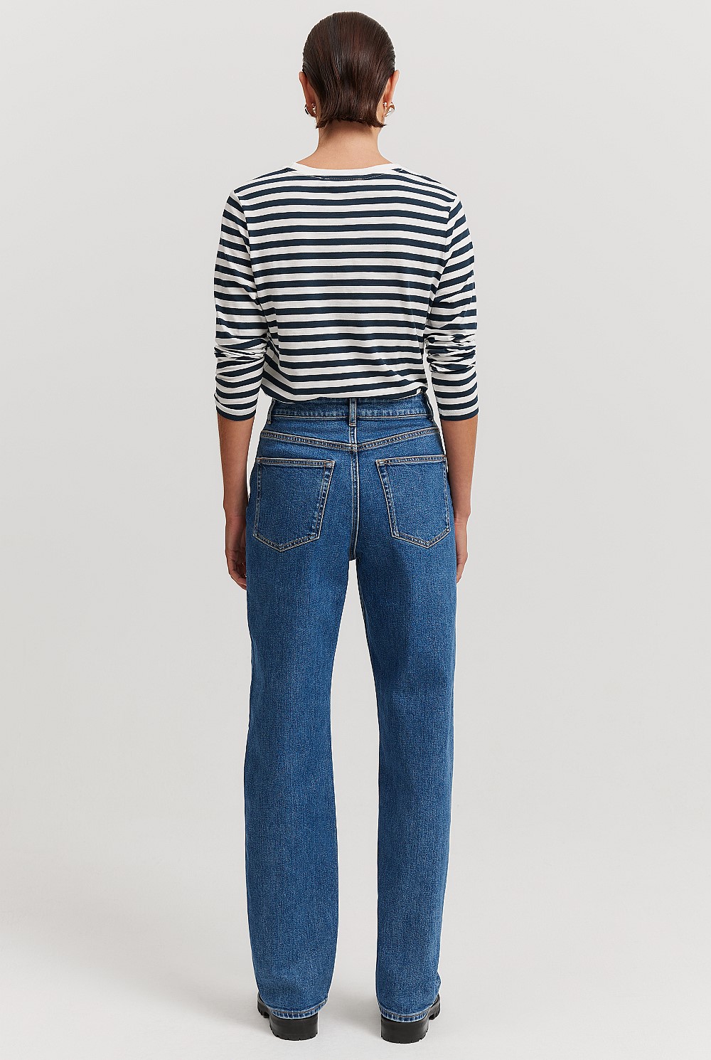 High Rise Straight Leg Jean