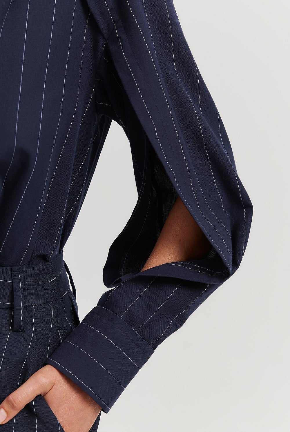 Cotton Split Sleeve Shirt