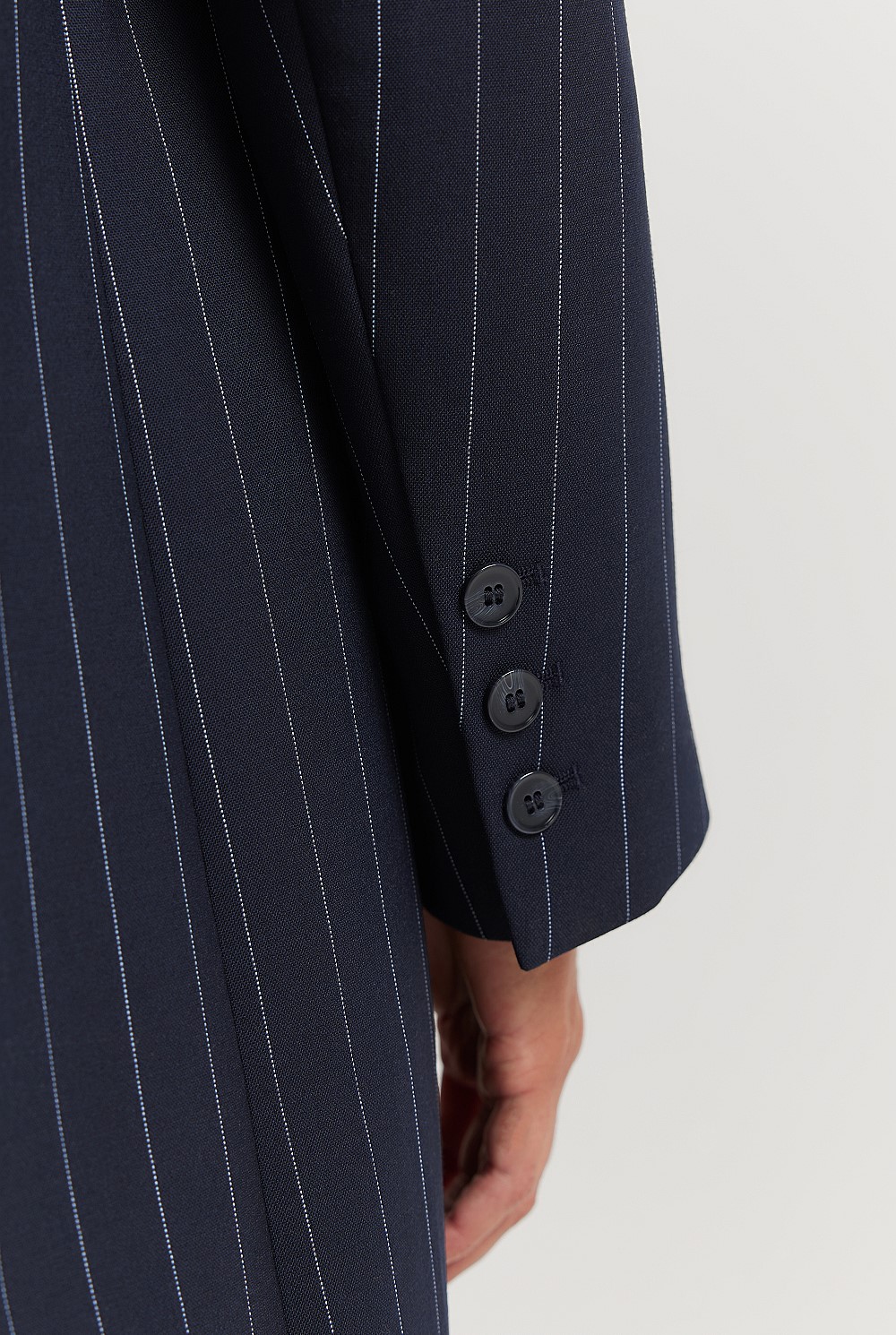 Longline Wool Suit Coat