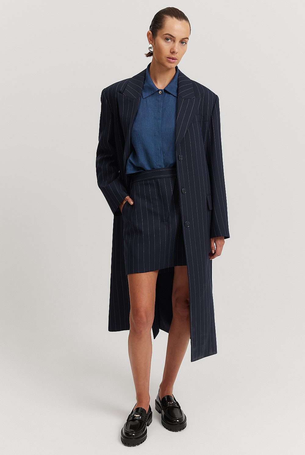 Cropped Linen Shirt