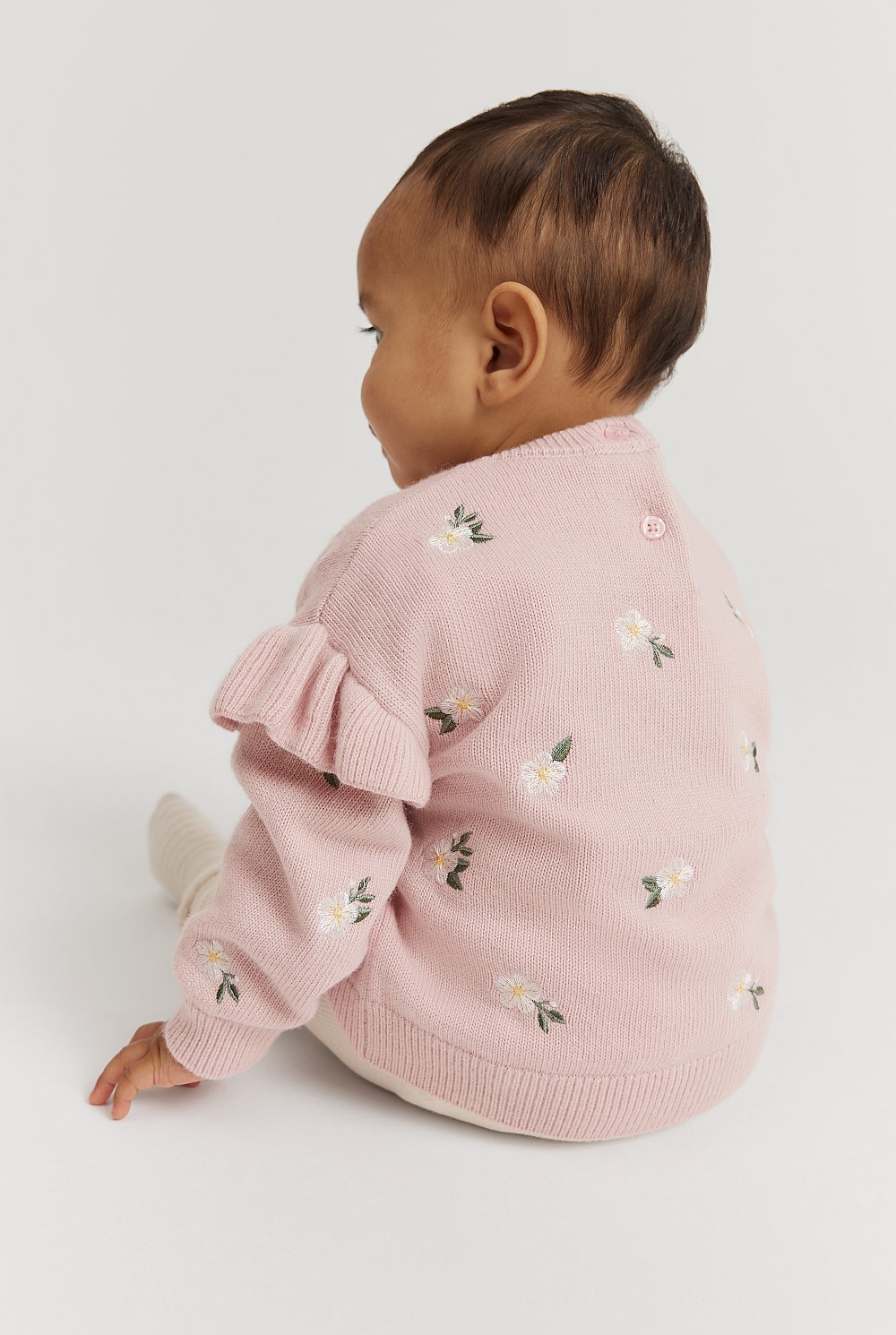 Embroidered Knit Pullover