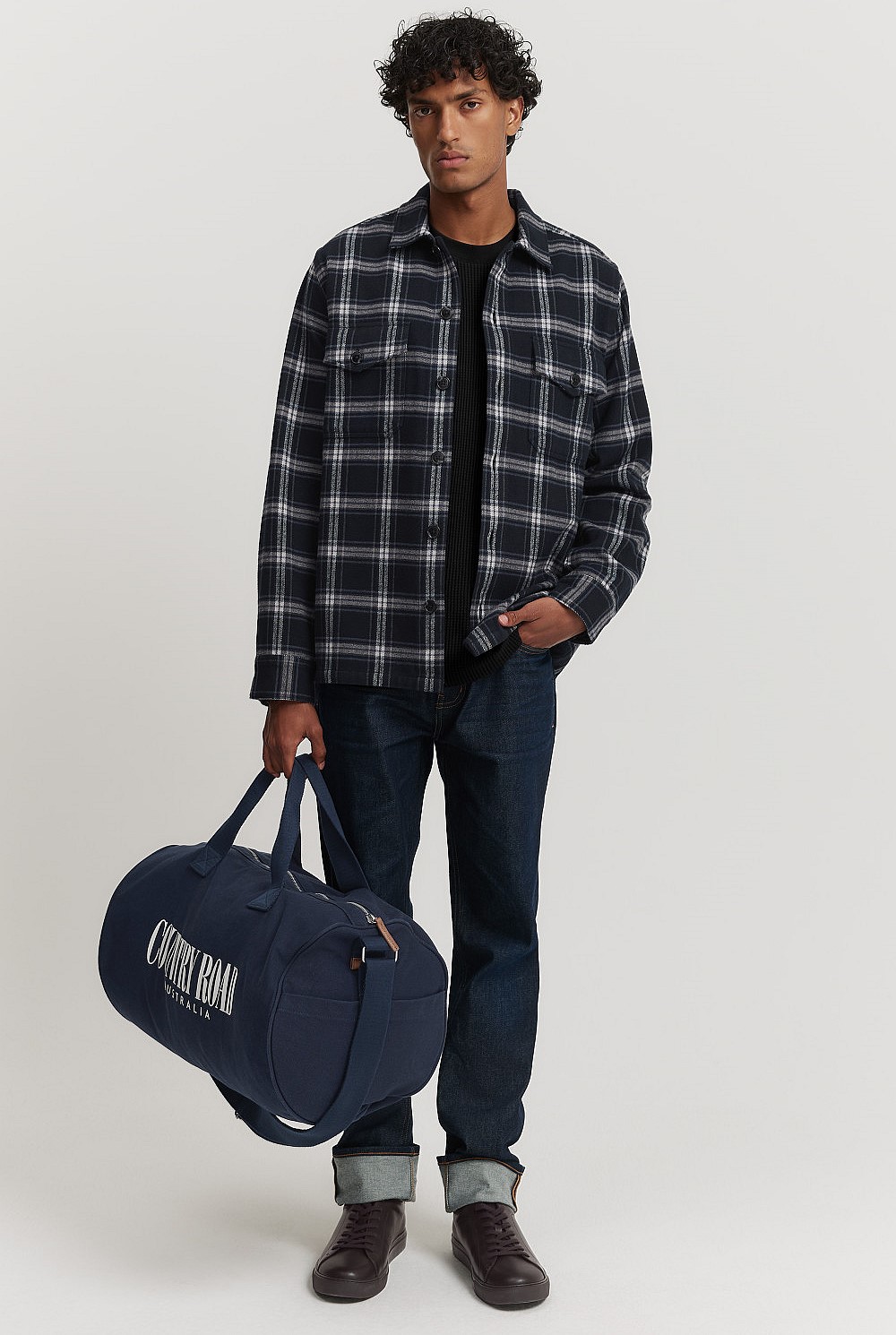 Check Cotton Overshirt