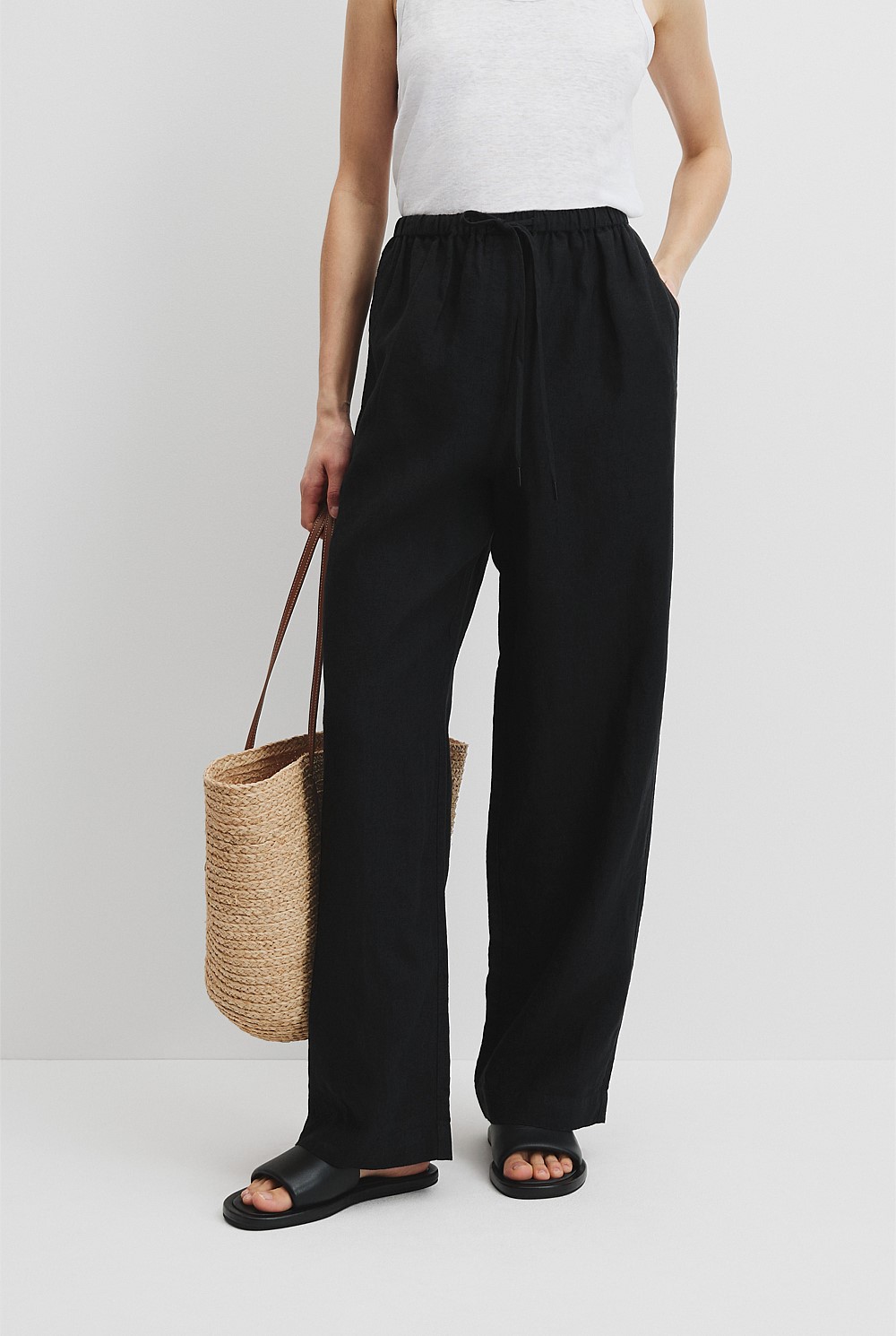 Organically Grown Linen Pull-On Pant