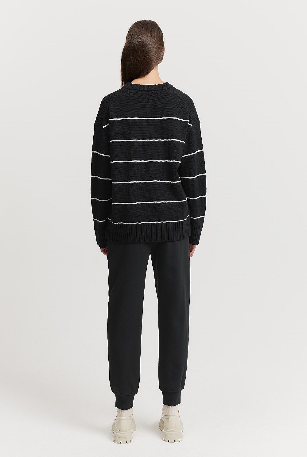 Australian Cotton Rib Cuff Track Pant