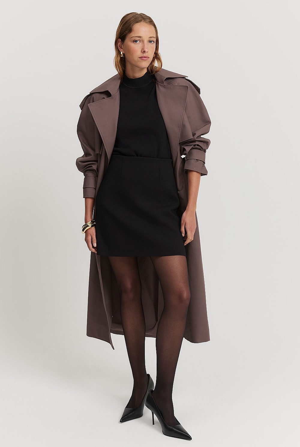 Compact Knit Mini Skirt main image 1
