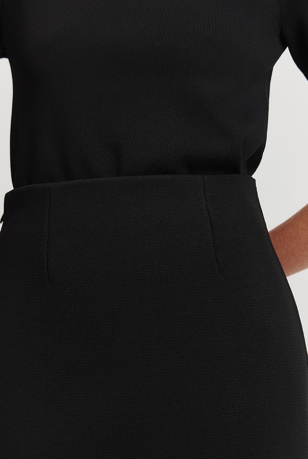 Compact Knit Mini Skirt