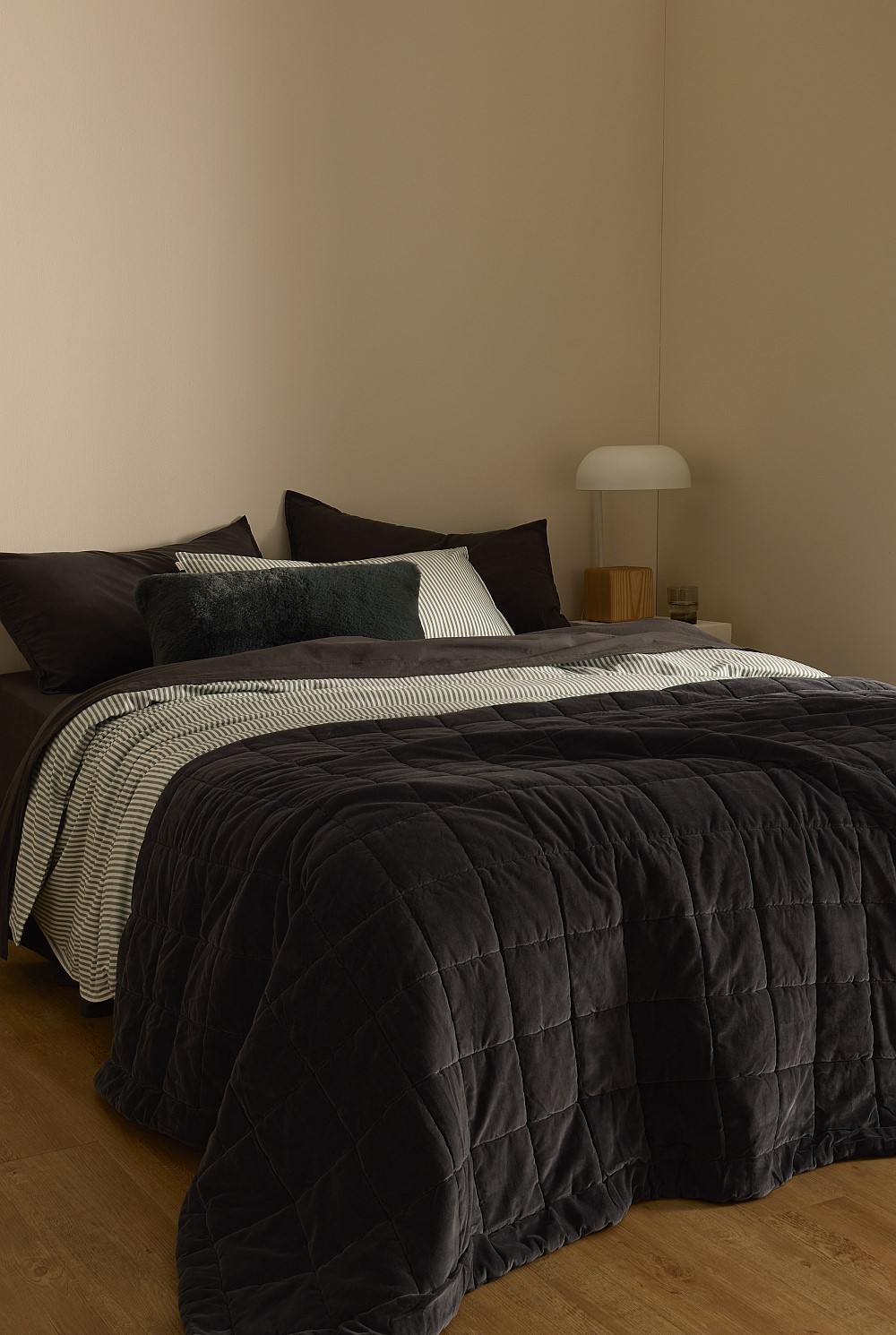 Brae Australian Cotton Stripe King Quilt Cover